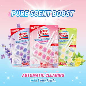 Inodoro bloque limpio desodorante limpieza automática inodoro borde Bola con fragancia de lavanda - Product Image 3