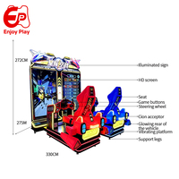 Machine de jeu d'arcade de tir aérien 2 joueurs 75 pouces, à monnayeur, double écran LCD HD, pour centre de jeux, centre commercial, vente en gros