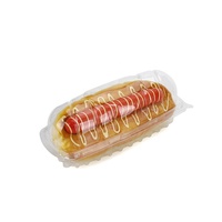 Aangepaste 6 Oz Vierkante Taartcontainer 85G Pla Plastic Clamshell Voedselverpakking Voor Desserts Blister Verwerkt