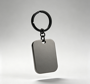 Porte-clés en métal personnalisé, étiquette gravée, pendentif plaque nominative, idéal pour cadeau promotionnel - Product Image 5