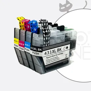 Grosir Pabrik kompatibel LC431 kartrid tinta LC 431 XL Inkjet LC431XL untuk MFC-J1010DW DCP-J1140DW saudara DCP-J1050DW