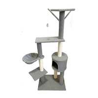 Arbre à chat de luxe nordique multicouche en bois, modèle original d'usine 2021, avec balles suspendues, vente chaude