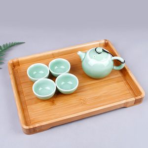 Plateau en bambou Youju 3.0, style simple, pour servir des ensembles de thé, usage domestique et restaurant - Product Image 1