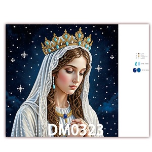 XIXI DIY Peinture Décorative pour Adultes 30x30 en Acrylique Effet Diamant Forme Irrégulière, Sujets Animaux Peints à la Main - Product Image 6