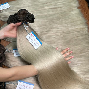 Coiffures populaires 2025: extensions de cheveux humains de trame nouées à la main faisceaux sans perte ni emmêlement - Product Image 5