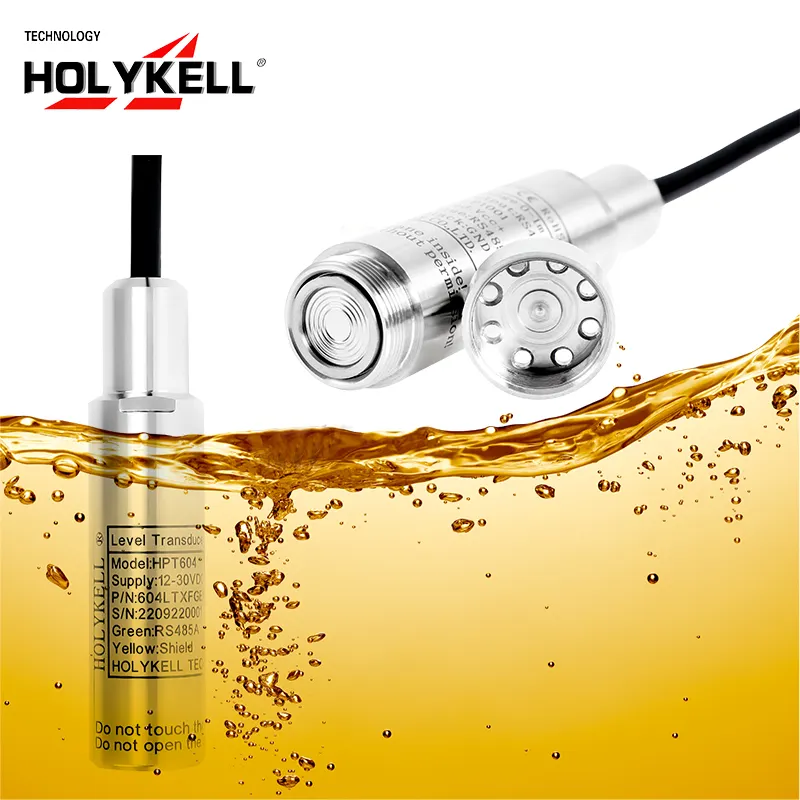 Holykell OEM HPT604 fuel measuring instruments fuel level gauge sensor 4-20ma diesel fuel tank level sensor