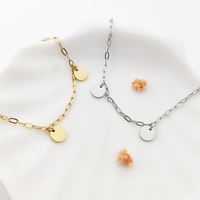 Bracelet avec pendentif en forme de pièce de monnaie, logo personnalisé, Pulsera Personalizada, bracelet en pièce d'or, bracelet réglable, acier inoxydable
