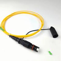 Kabel Patch Cord Fiber Optik Pre-Terminasi Tahan Air untuk Dalam Ruangan dengan Konektor Tahan Air untuk Telekomunikasi