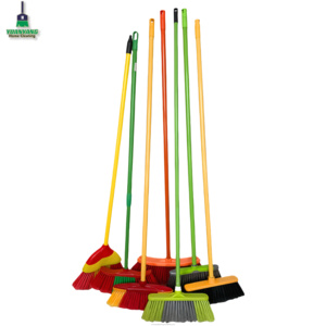 YUANYANG Usine En Gros De Haute Qualité En Plastique Poussoir Balai-Comprend Support De Balai pour Intérieur/Extérieur Outils De Nettoyage <span class=keywords><strong>Besen</strong></span> - Product Image 2