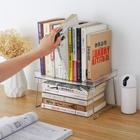 Oneup — plateau transparent en plastique pour animaux, étagère verticale empilable, bibliothèque pour épices, assaisonnement, cuisine, salle de bain, bureau de rangement pliable