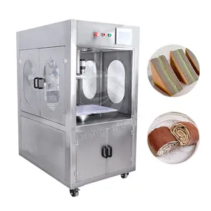 ORME Automatic Cheesecake Round Foam Sponge Cake Cut Ultrasonic Food Brownie Cutter Machine For Cake