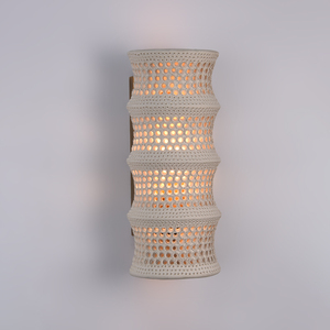 Handcrafted Ceramic <b>Wall</b> <b>Sconce</b> Hollow Perforated <b>Wall</b> Lamp Warm Light Art Decor Bedroom Hotel Lighting - Product Image 1