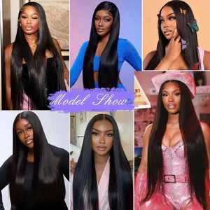 Cabello Humano Virgen Brasileño Liso al por Mayor para Pelucas, Transparente para Encaje sin Pegamento, Largo para Mujeres Negras - Product Image 5
