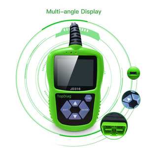 TopDiag <strong>JD316</strong> OBDII Scanner Clear Fault Code Reader LCD Display Battery Test Analyzer Engine Scanner Car Diagnostic Tool - Product Image 1