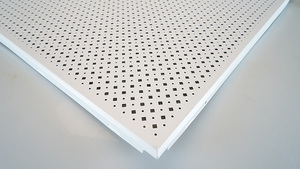 Panneaux de plafond en alliage d'aluminium isolés, ignifuges et insonorisants, avec grille de plafond, pour hôtel, garage, dernier design - Product Image 6