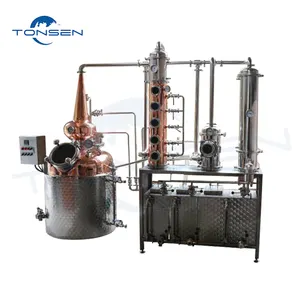 Máquina de distilação de cobre, coluna de distilação de preço de fábrica, equipamentos de distilação vodka