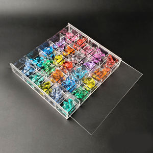 Huidin Acrylic Jewelry Storage Box Multi Compartment Organized <b>Display</b> <b>Case</b> For Earrings Badges Small Items Bulk Customization - Product Image 2