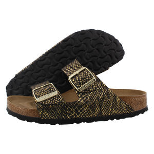 Chaussures Birkenstock Arizona Bs étroites unisexes, couleur : noir python brillant |   100% authentique - Product Image 1