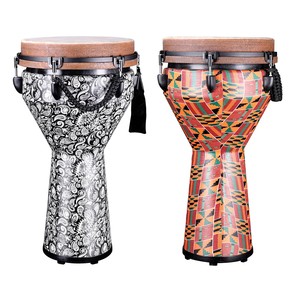 Djembé professionnel à <span class=keywords><strong>double</strong></span> peau synthétique de fabrication américaine, tambour africain durable pour la performance, disponible en 12 pouces - Product Image 1