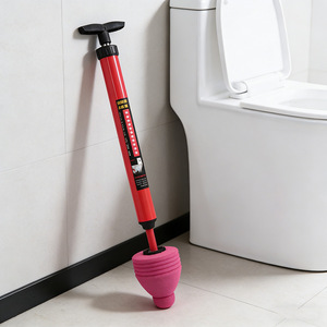 Toilet Plunger Rubber Cup Plastic Handle For Unclogging Toilet And Sewer Pipes - Product Image 4
