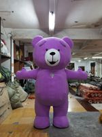 Costume de mascotte d'ours en peluche gonflable personnalisé Funtoys, déguisement d'ourson en peluche d'Halloween, déguisement de personnage de Cosplay pour le spectacle