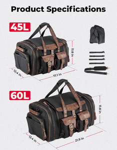 Free Sample Custom Large Capacity Luxury Travel Luggage Bags Waterproof PU <b>Leather</b> Anti-Theft <b>Sneaker</b> Backpack Modern Style Bag - Product Image 2