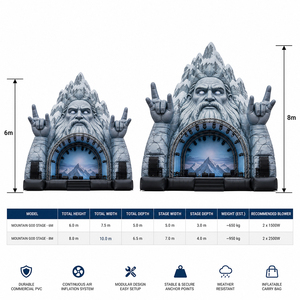 Outdoor Giant Size Event Inflatable Treeman Stage Inflatable Mountains <b>God</b> Stage - Product Image 6