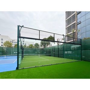 Cancha de Pádel Modular Interior Panorámica con Suspensión, Estilo Pop-Up, Certificación CE, Vista Completa - Product Image 1