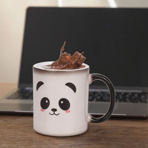 Kustom lucu cetak Panda keramik cangkir berubah warna sensitif panas - Product Image 2