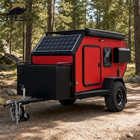 Remorque de camping tout-terrain Black Rhino prête à l'exportation, caravane personnalisée pour le marché australien et européen