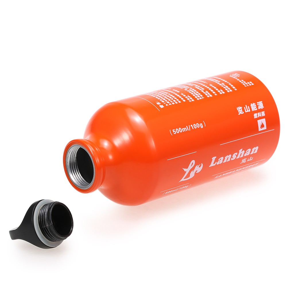 500ml Gasoline Fuel Bottle - Ideal for Camping & Outdoor Use