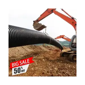 150mm 200mm 300mm 500mm 800mm 1100mm 60 Inch Polyethylene Double Wall Hdpe Corrugated Drainage Culvert Pipe 6 Meter Price List