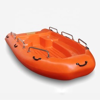 Bateaux d'appâts de pêche 3.5M PE cinq personnes bateaux de pêche en plastique solide bateau en plastique haute densité pour la pêche