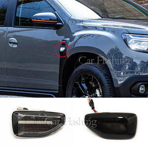 Indicatore di Direzione Laterale Dinamico a LED per <span class=keywords><strong>Dacia</strong></span> Logan 2 <span class=keywords><strong>Sandero</strong></span> 2 Duster Renault <span class=keywords><strong>Stepway</strong></span> <span class=keywords><strong>Sandero</strong></span> Lampada Ripetitore - Product Image 2