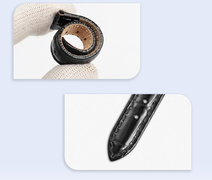 <span class=keywords><strong>Bracelet</strong></span> <span class=keywords><strong>femme</strong></span> 14mm 19mm bracelets de montre en <span class=keywords><strong>cuir</strong></span> véritable pour Tisot Appl E Iwatch <span class=keywords><strong>bracelet</strong></span> en <span class=keywords><strong>cuir</strong></span> de veau étanche grain de crocodile - Product Image 2
