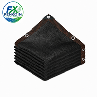 Filet d'ombrage noir en HDPE pour serre, haute occultation, stabilisé aux UV, résistant au vent et aux intempéries
