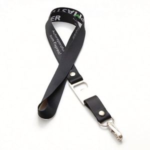 Custom Design <b>Polyester</b> Printed Durable <b>Lanyard</b> Bottle Opener - Product Image 4