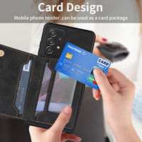 Casing Ponsel Kulit Pu Sampul Ponsel Dompet Mewah untuk Samsung Galaxy S20 Fe Note 20 Ultra 5G S20 A52 S22 A53