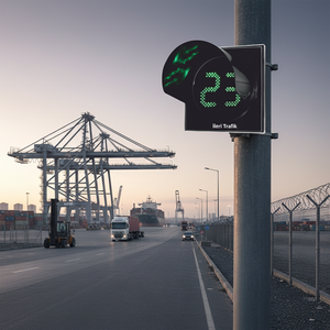 Temporizador LED de Cuenta Regresiva de 200 mm para Entradas de Depósitos, Parques y Puertos, Opciones Rojo/Verde, Marca Ileri Trafik, Material de Policarbonato UV - Product Image 3