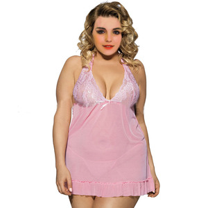 Lingerie Sexy sous-vêtements 2023 Eur et Amer mode Transparent ajouter taille Sexy bourgeon soie femme ensemble gros 6XL grande taille Lingerie robe - Product Image 1