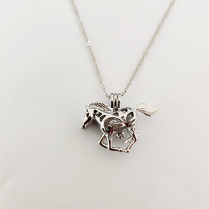 Collier avec pendentif en forme de <span class=keywords><strong>cage</strong></span> à perles d'eau douce, crâne d'éléphant, cœur ouvert, vente en gros pour les fabricants - Product Image 4