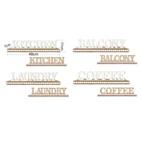 Luckywind – panneau de Table à linge, décorations sur pied, lettres en bois Vintage avec base en perles de bois pour la maison, nouvel arrivage