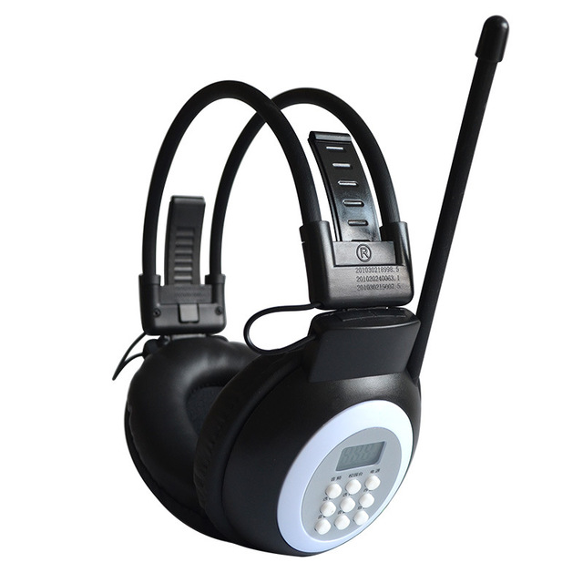 Popular Portable AF Wireless FM Audio Headphones 3.5MM External Earphone 50-108Mhz for Student Fm Stereo Radio Headphones