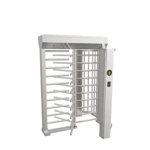 Security Turnstiles High Security Full Height Pedestrian Turnstile Barrier Gate For Prison And Jail