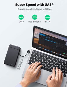 Ugreen USB C ổ cứng bao vây USB 3.<span class=keywords><strong>1</strong></span> Gen <span class=keywords><strong>1</strong></span> để SATA III 5Gbps cho 2.5 inch SSD & HDD 9.5mm 7mm Ổ cứng gắn ngoài trường hợp - Product Image 3