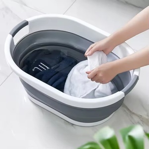 24L /37L/39L Foldable Basin Bathroom Storage Container Collapsible Wash Basin for Bathroom Cleaning - Product Image 4