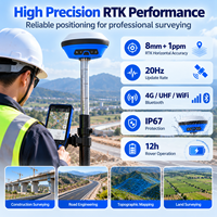 Penerima GNSS RTK Presisi Tinggi dengan IMU, Kamera Ganda, dan Peralatan Survei Laser AR Stakeout untuk Konstruksi