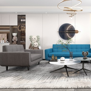 Ensemble de canapés modernes de bonne qualité, meubles de salon, confortables et élégants, canapé de bureau pour zone de réception - Product Image 6