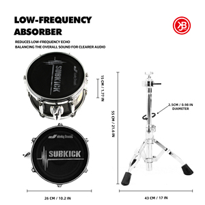 Beatello Black Metal Low Frequency Catheter : Capteur de sons basse fréquence pour batteristes – Instrument de percussion professionnel - Product Image 5