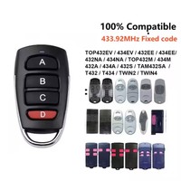 Télécommande universelle sans fil RF à quatre canaux 433 315 pour porte de garage, verrou de stationnement, sécurité